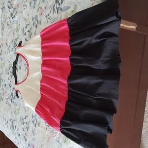 3 tier color  dress